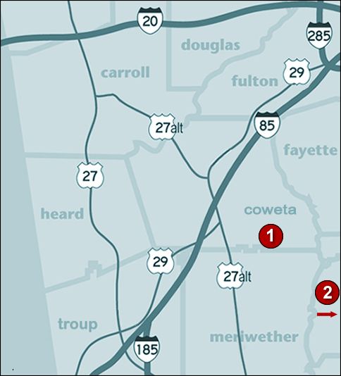 David Lindsey Homes Communities Map